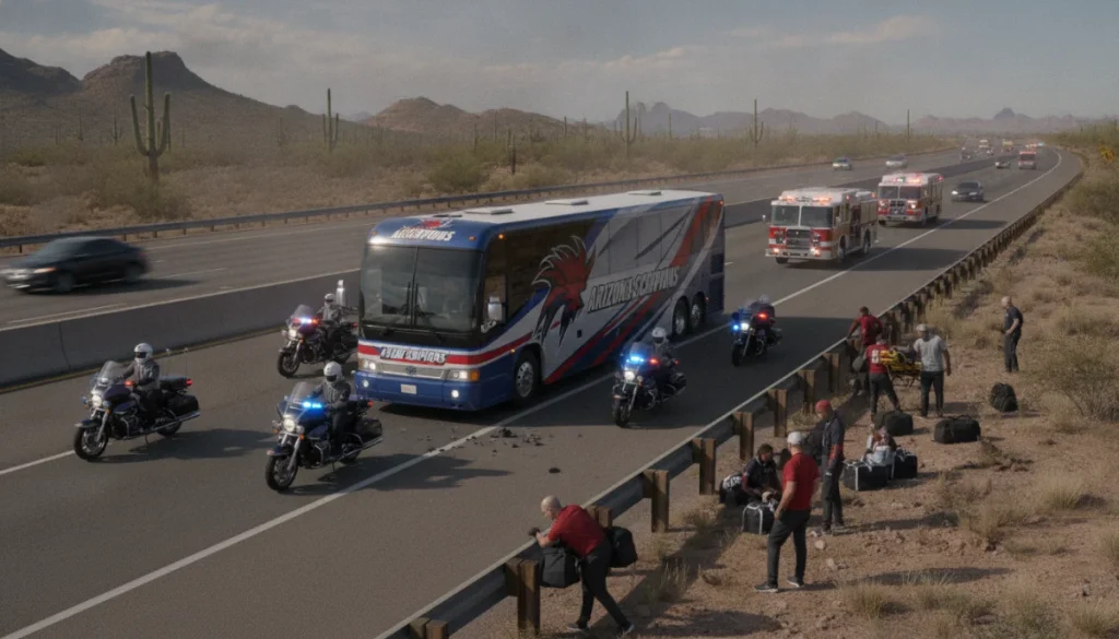 Arizona’da Milli Takım Konvoyunda Korkutan Kaza